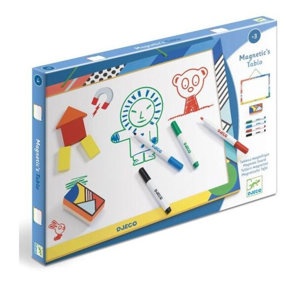 New Sealed Djeco Wooden Magnetic White Board For Age 3+ - Picture 4 of 13